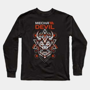 mecha devil mask Long Sleeve T-Shirt